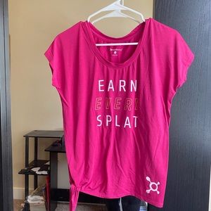 Pink “Earn Every Splat” Orangetheory Top